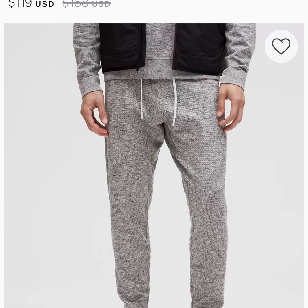 Lululemon Engineered Warmth Jogger Grey size medium men M
